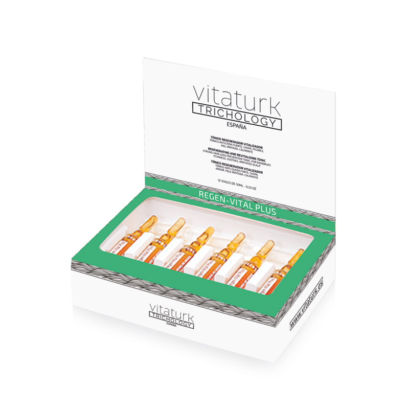 Los viales REGEN VITAL PLUS de Vitaturk acabarán con las rojeces y picores en tu cuero cabelludo